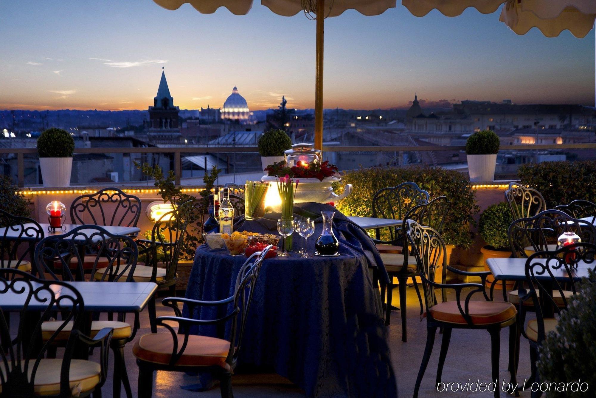 Marcella Royal Hotel - Rooftop Garden Roma Restaurante foto